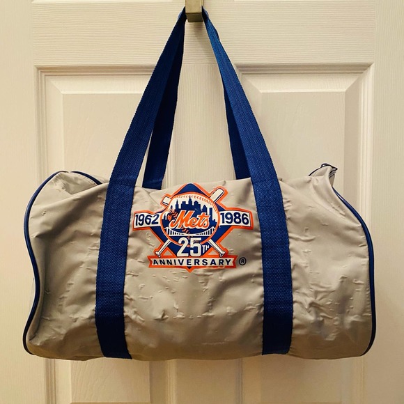VTG NY METS BASEBALL 1962-1986 25th Anniversary Royal Crown RC Duffel Bag - Picture 3 of 6